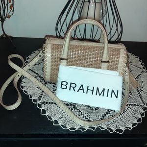 Brahmin cross body vintage barrel  bag